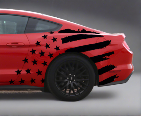 Stars & Bars Body Graphics (2015-2023 Mustang)