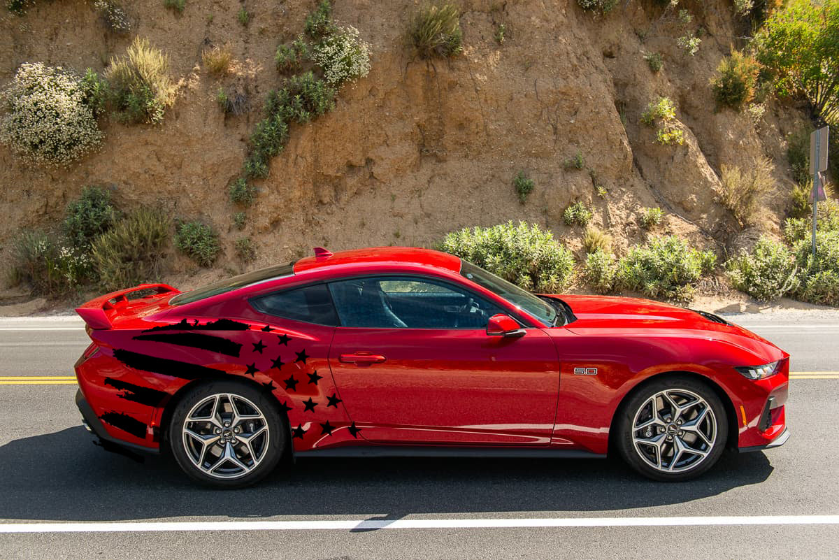 Stars & Bars Body Graphics (2024+ Mustang)