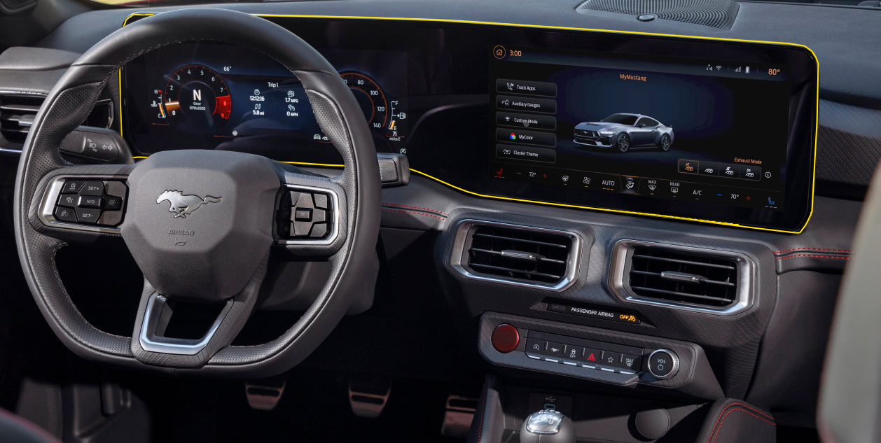 Protection - Premium Interior Dash Screen (2024+ Mustang)