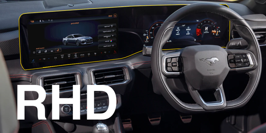 Protection - Premium Interior Dash Screen Right Hand Drive (2024+ Mustang)