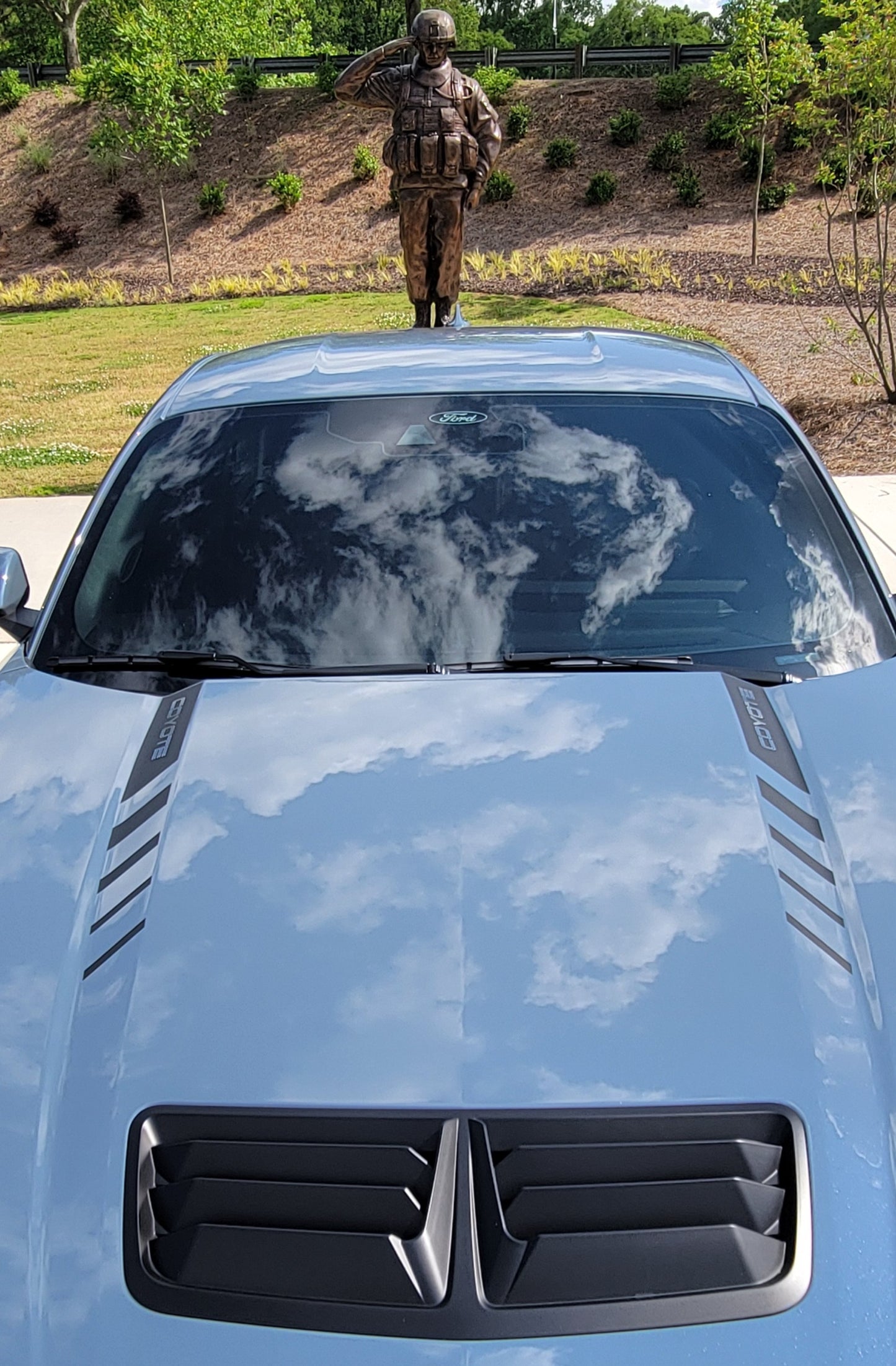 Hood Line Accent Step Graphics (2024+ Mustang)