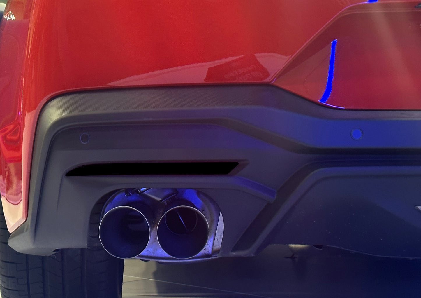 Rear Bumper Marker Lens Blackout (2018-2024+ Mustang)