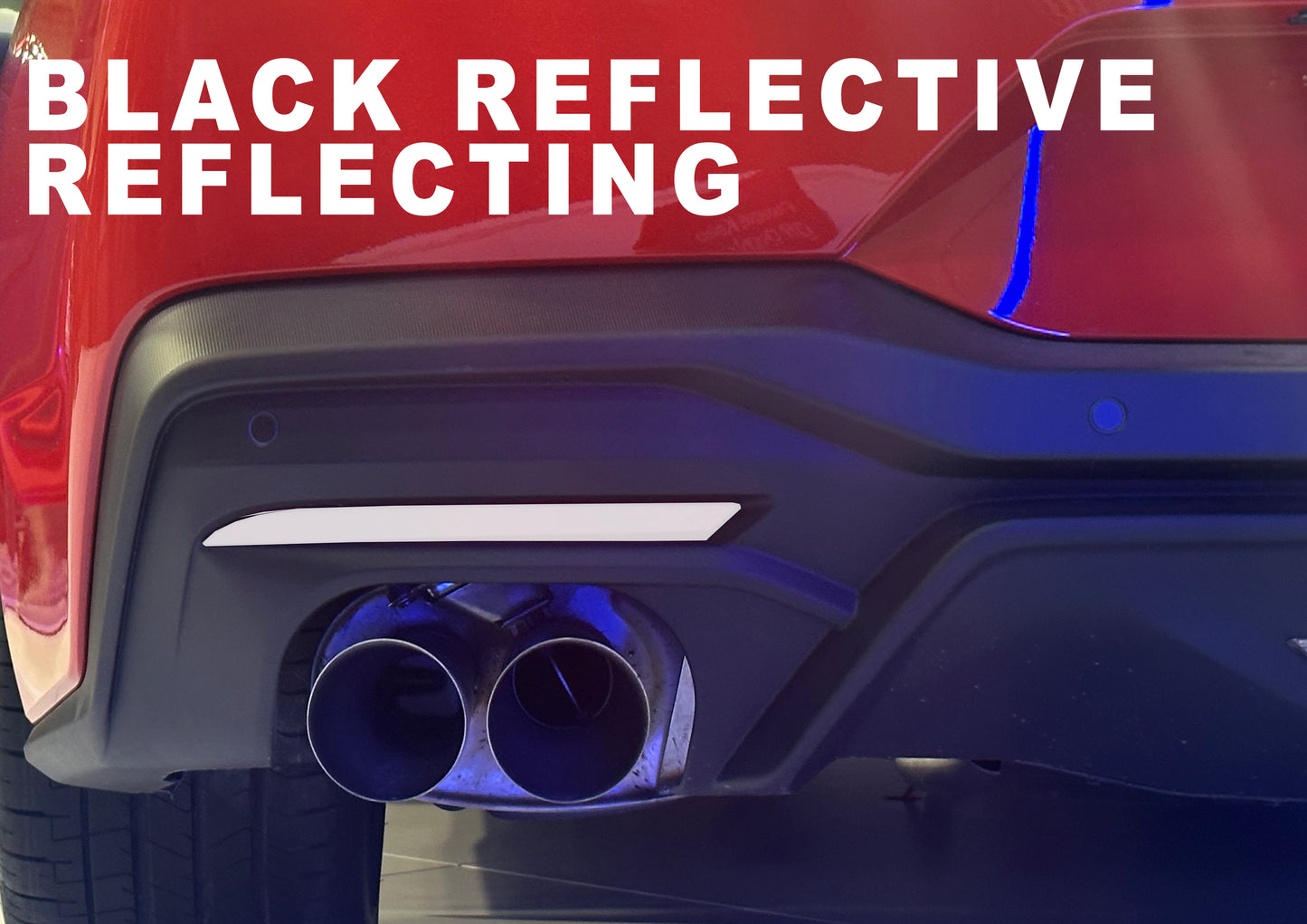 Rear Bumper Marker Lens Blackout (2018-2024+ Mustang)