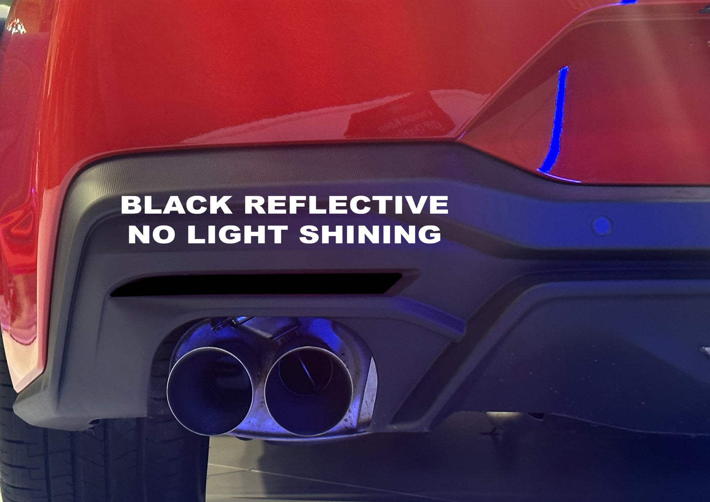 Rear Bumper Marker Lens Blackout (2018-2024+ Mustang)