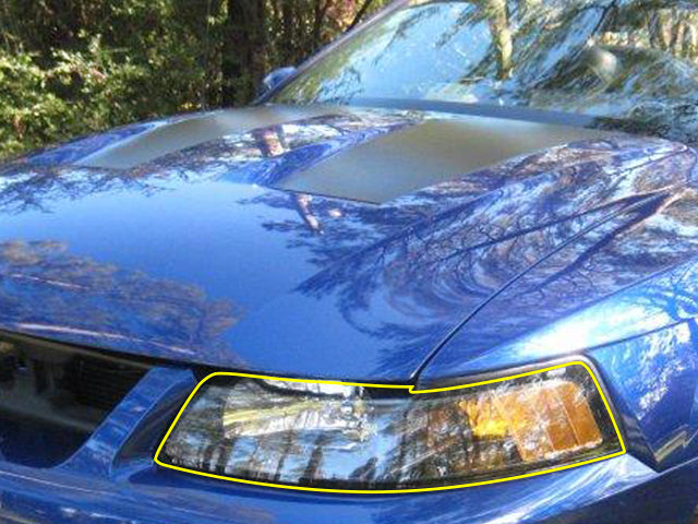 Paint Protection Vinyl - Headlight Kit (1999-2004 Mustang)