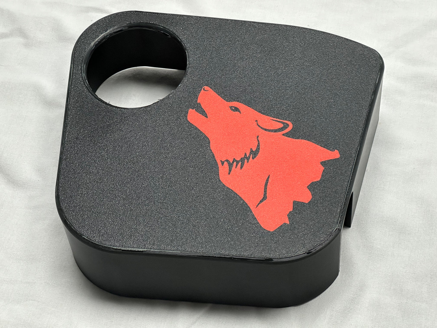 Coolant Tank Cover with Coyote Howling (2024+ Mustang)