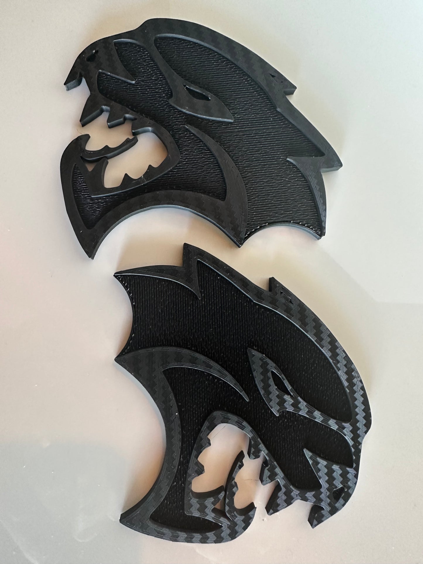 Hellcat Carbon Fiber Textured Badges