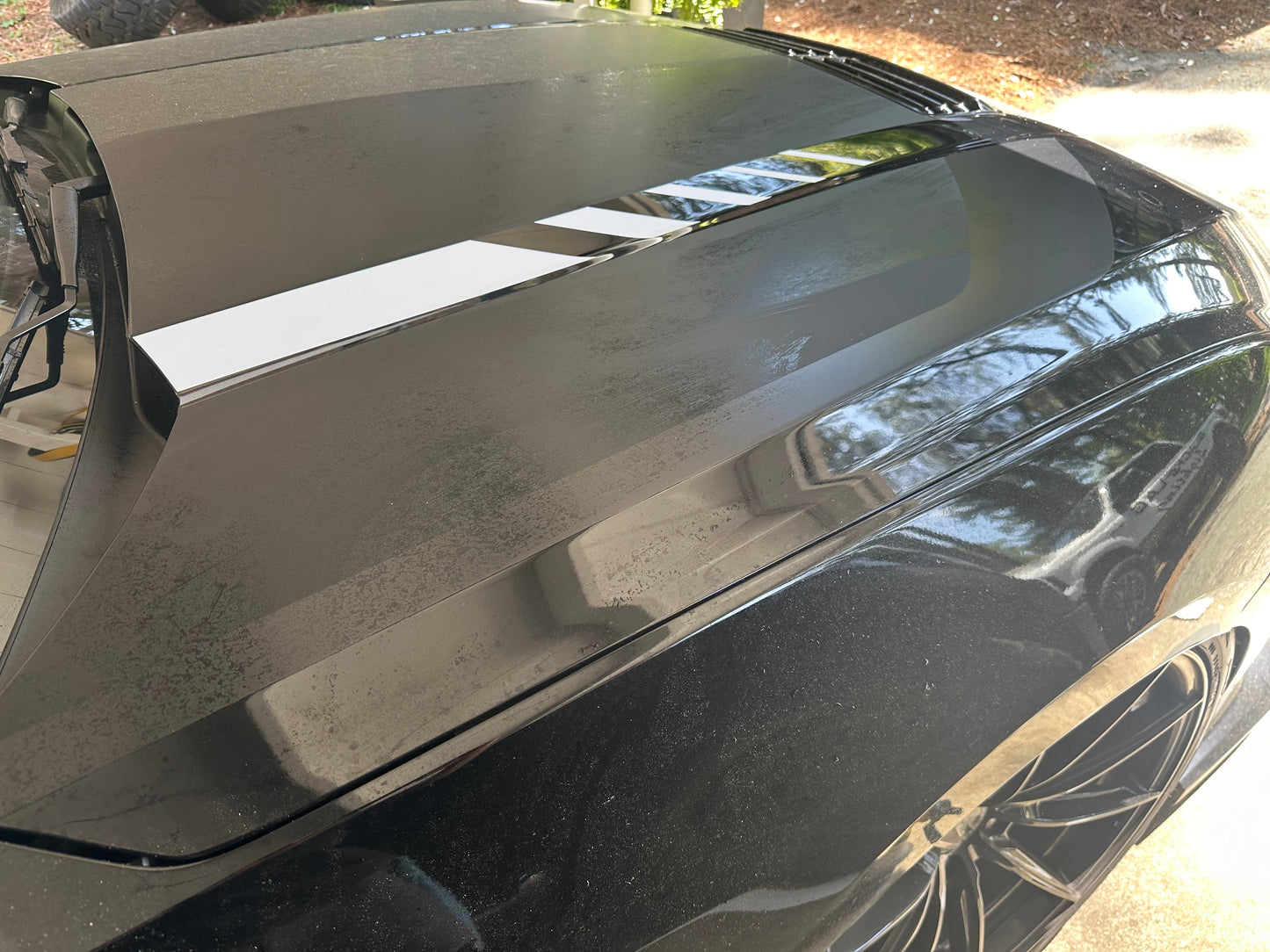 Hood Line Accent Step Graphics (2024+ Mustang)