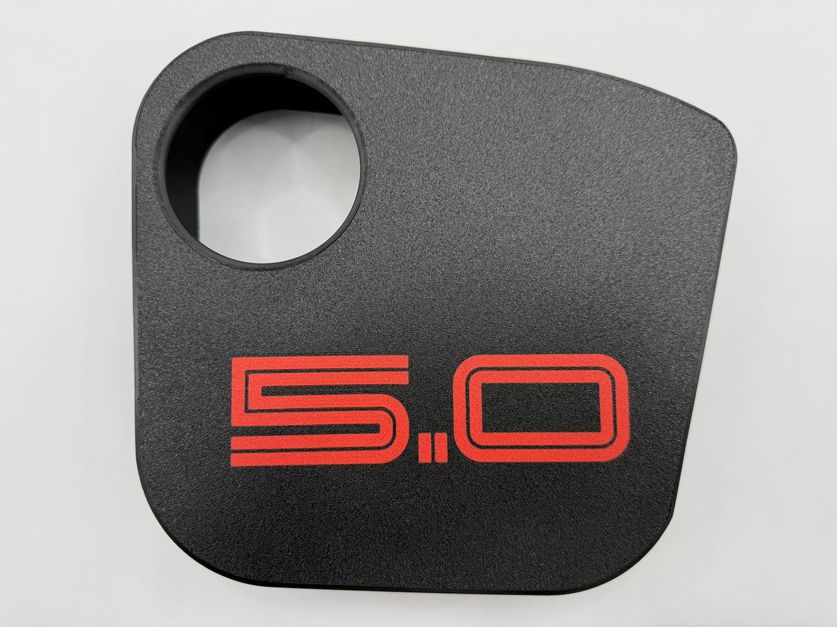 Coolant Tank Cover with 5.0 Text (2024+ Mustang)