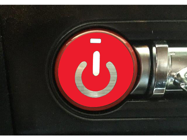 Push Button Decal Power Symbol (2015-2017 Mustang)