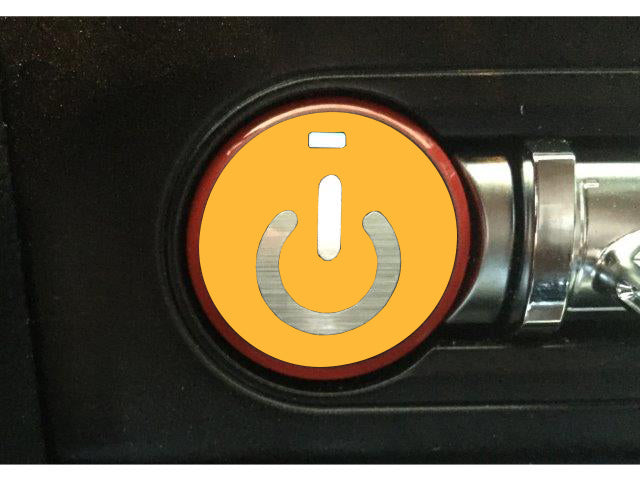 Push Button Decal Power Symbol (2015-2017 Mustang)