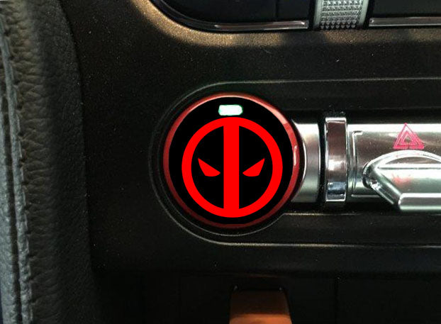 Push Button Decal "Deapool (2)" (Charger/Challenger)