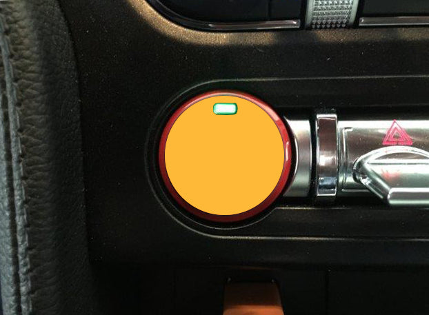 Push Button Decal Solid Color (2015-2017 Mustang)