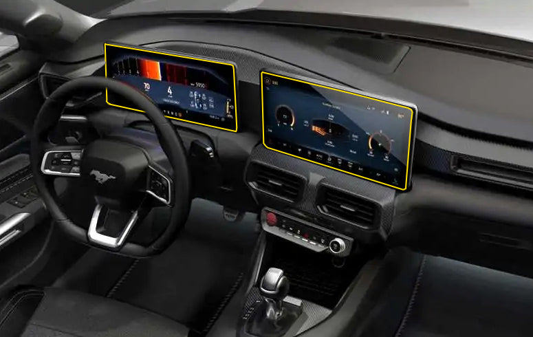 Protection - Base Interior Dash Screen (2024+ Mustang)