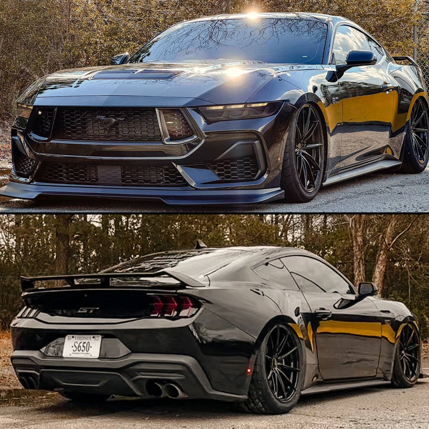 Front & Rear Lens Vinyl Tint (2024+ Mustang)