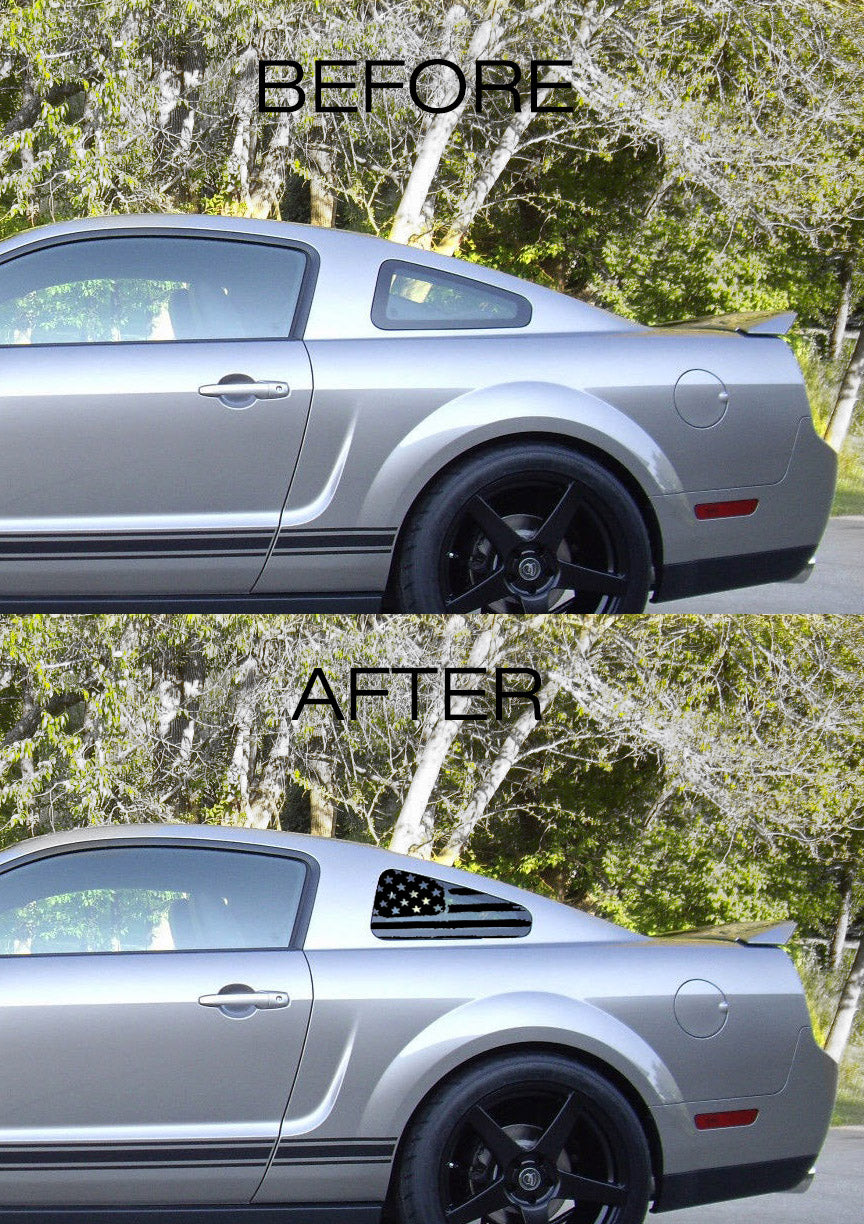 Quarter Window American Flag (2005-2009 Mustang)