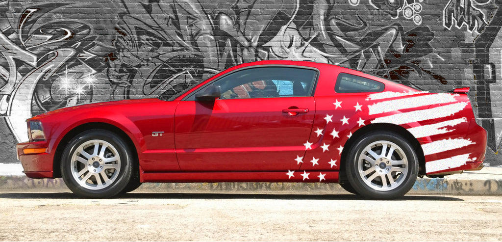 Reflective Stars & Bars Body Graphics (2005-2009 Mustang)