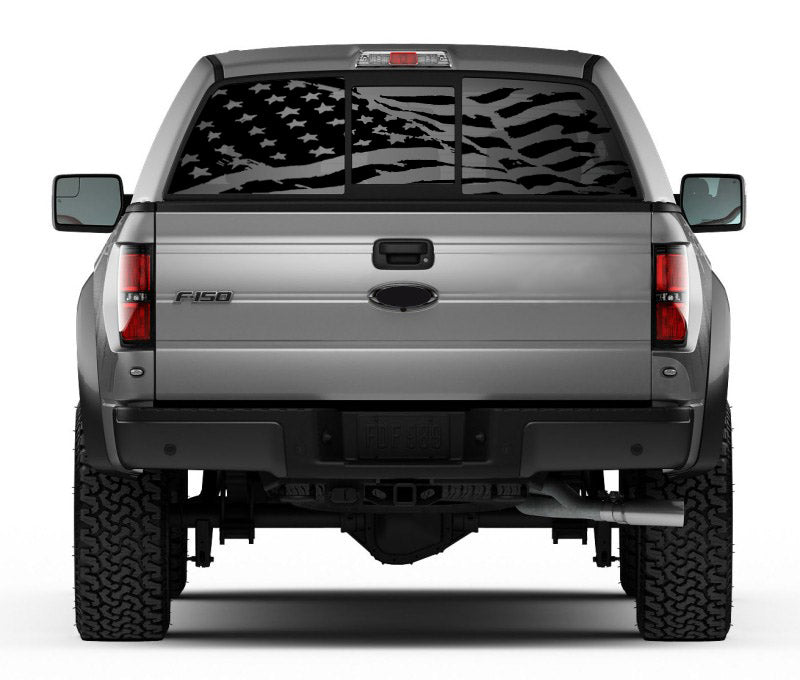 Rear Window Complete Wavy American Flag (2009-2014 F150 / 2010-2014 Raptor)