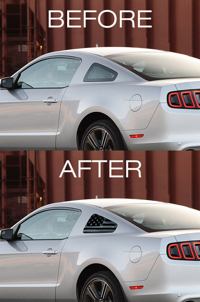 Quarter Window American Flag (2010-2014 Mustang)