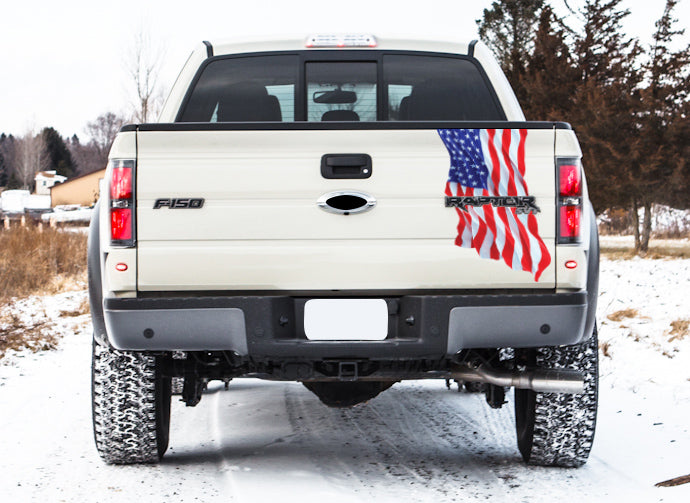 Tailgate American Wavy Flag (2010-2014 Raptor)