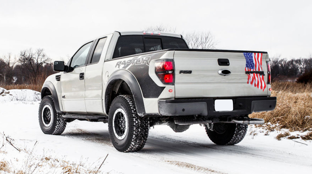 Tailgate American Wavy Flag (2010-2014 Raptor)