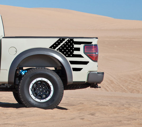 Raptor Bed Side Graphic - American Flag (2010-2014 Raptor)