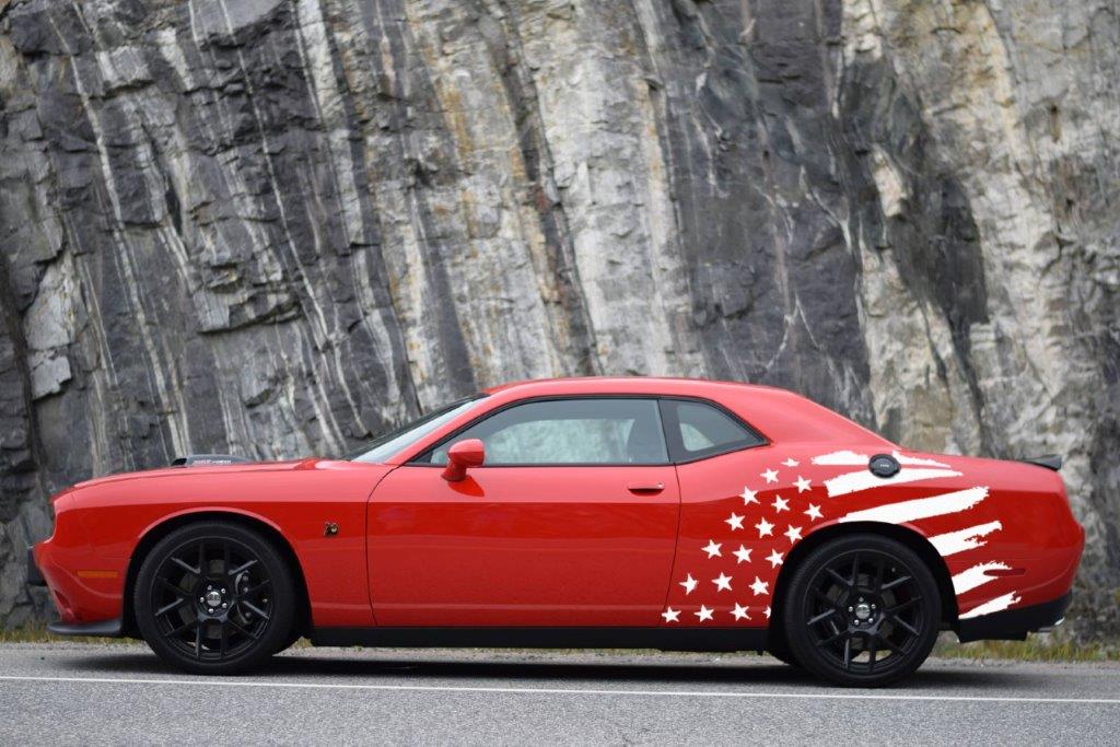 Reflective Stars & Bars Body Graphics (2008-2023 Challenger)