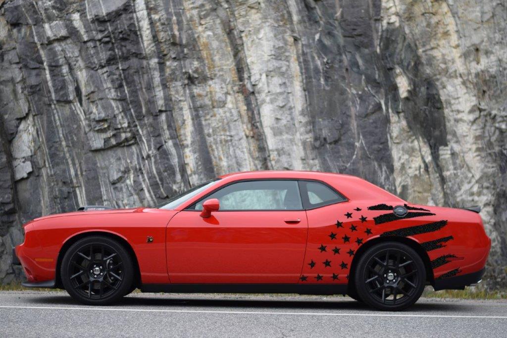 Reflective Stars & Bars Body Graphics (2008-2023 Challenger)