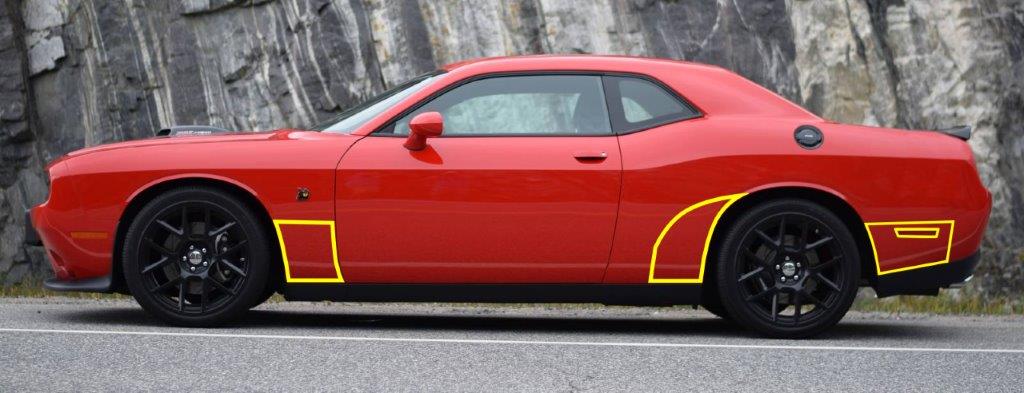 Paint Protection - Front & Rear Quarter Panels (2014-2023 Challenger)