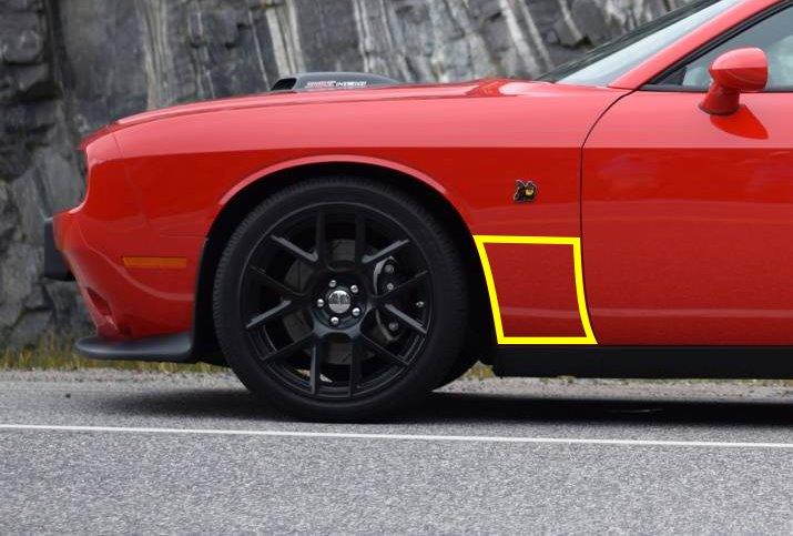 Paint Protection - Front & Rear Quarter Panels (2014-2023 Challenger)