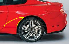 Paint Protection - Rear Quarter Extra (2015-2023 Mustang)