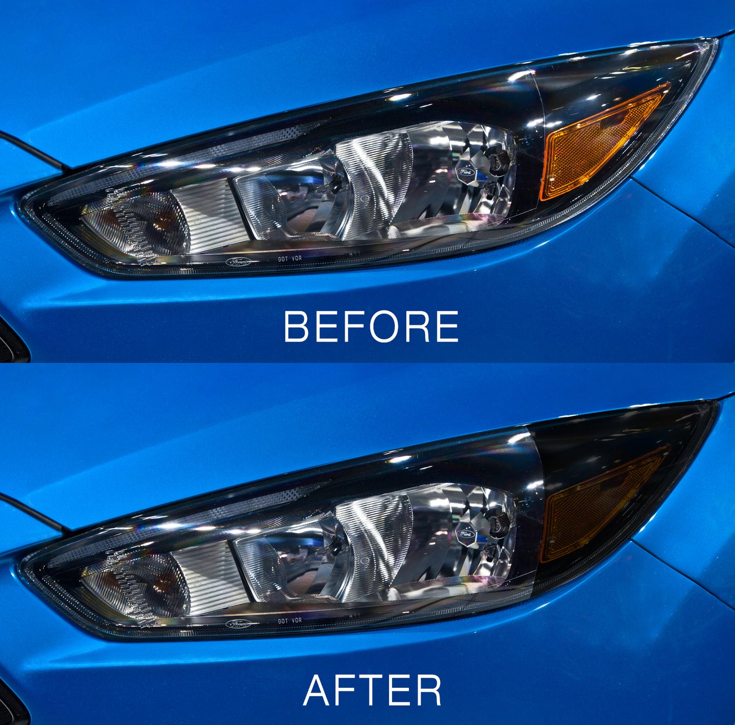 Headlight Amber Corner Lens Vinyl Tint (2015-2018 Focus)