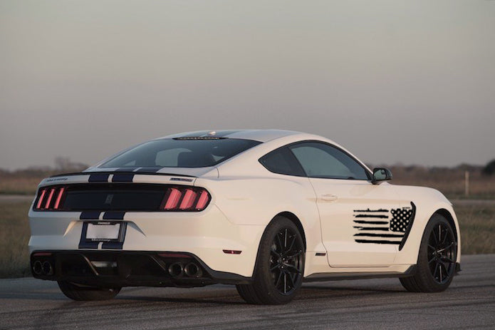 GT350 Side Tattered Flag (2016-2020 GT350 Mustang)