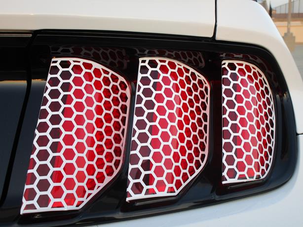 Honey Comb Rear Kit Vinyl Overlay (2015-2017 Mustang)