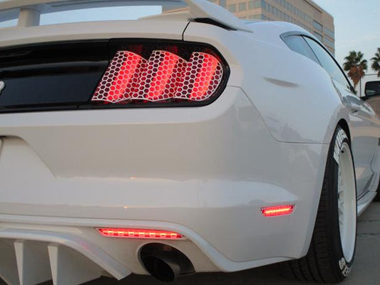 Honey Comb Rear Kit Vinyl Overlay (2015-2017 Mustang)
