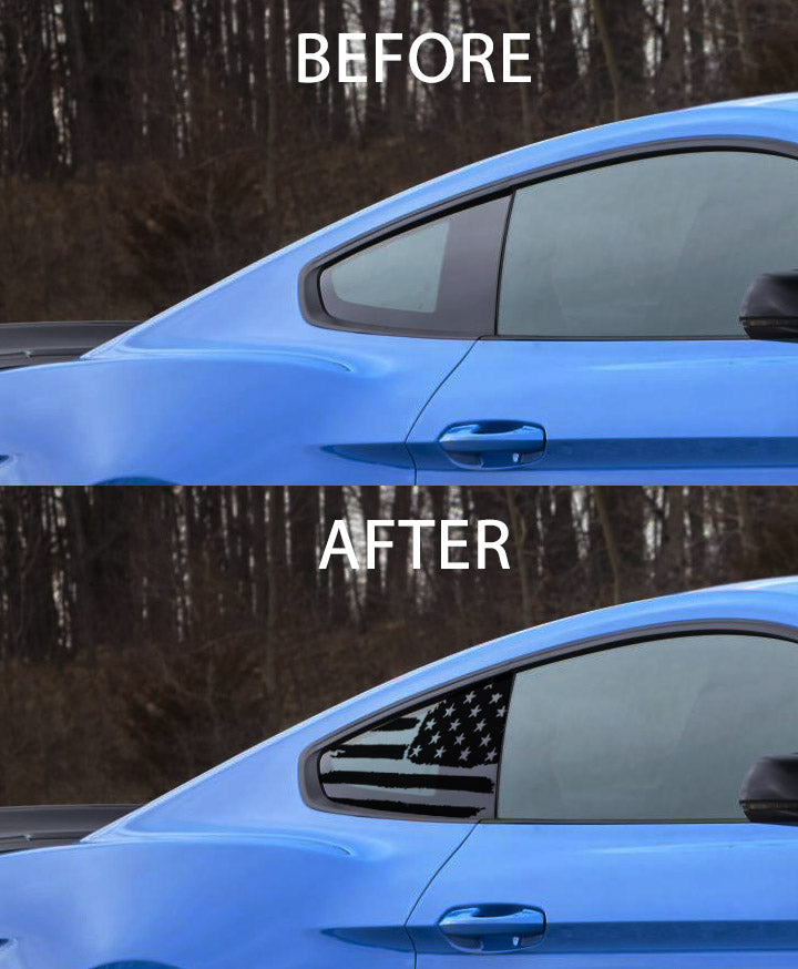 Quarter Window American Flag (2015-2023 Mustang)