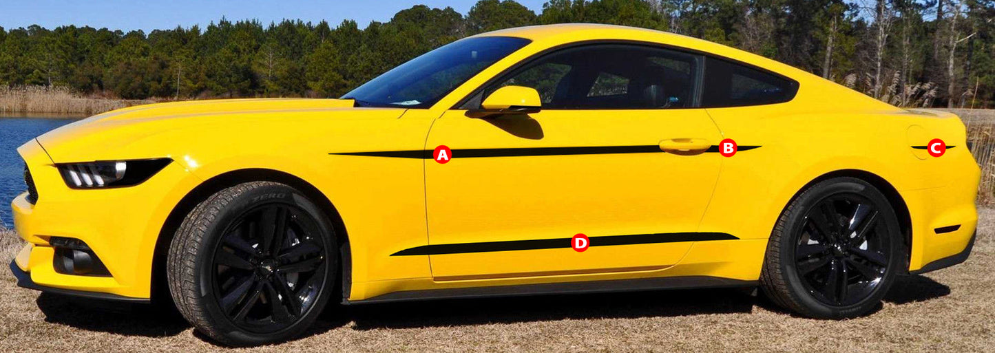 Body Accents / Side Stripes (2015-2023 Mustang)