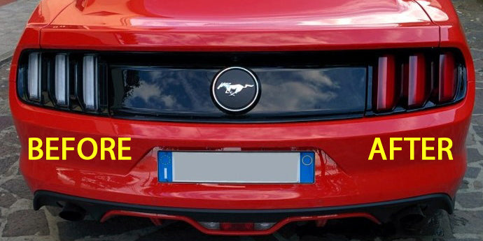Red Tail Light Lens Vinyl Tint for INTL/EURO (2015-2017 Mustang)