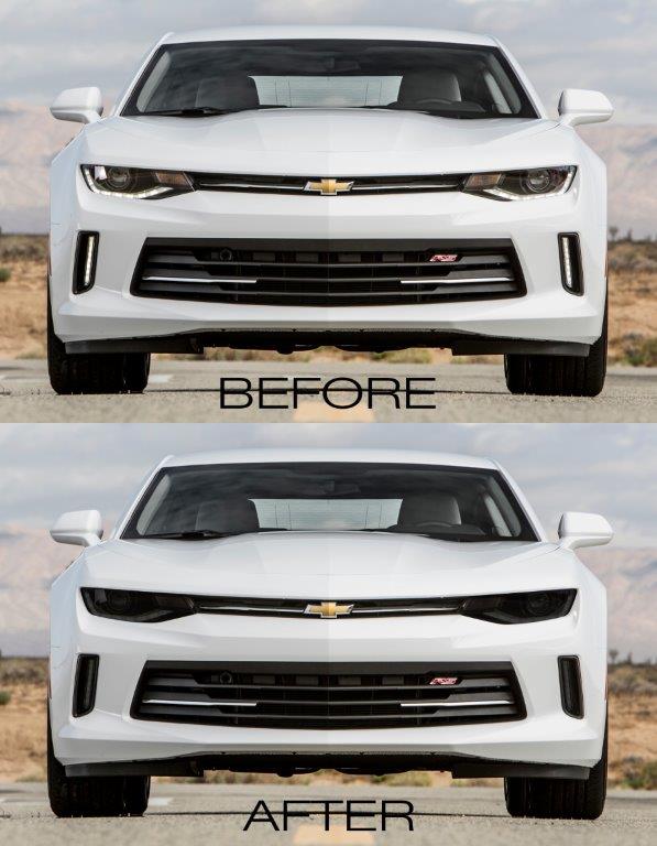 Front & Rear Lens Vinyl Tint Kit (2016-2018 Camaro RS)