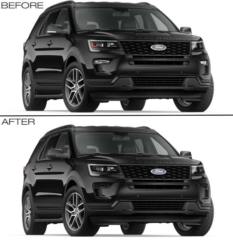 Front & Rear Lens Vinyl Tint (2016-2019 Explorer)