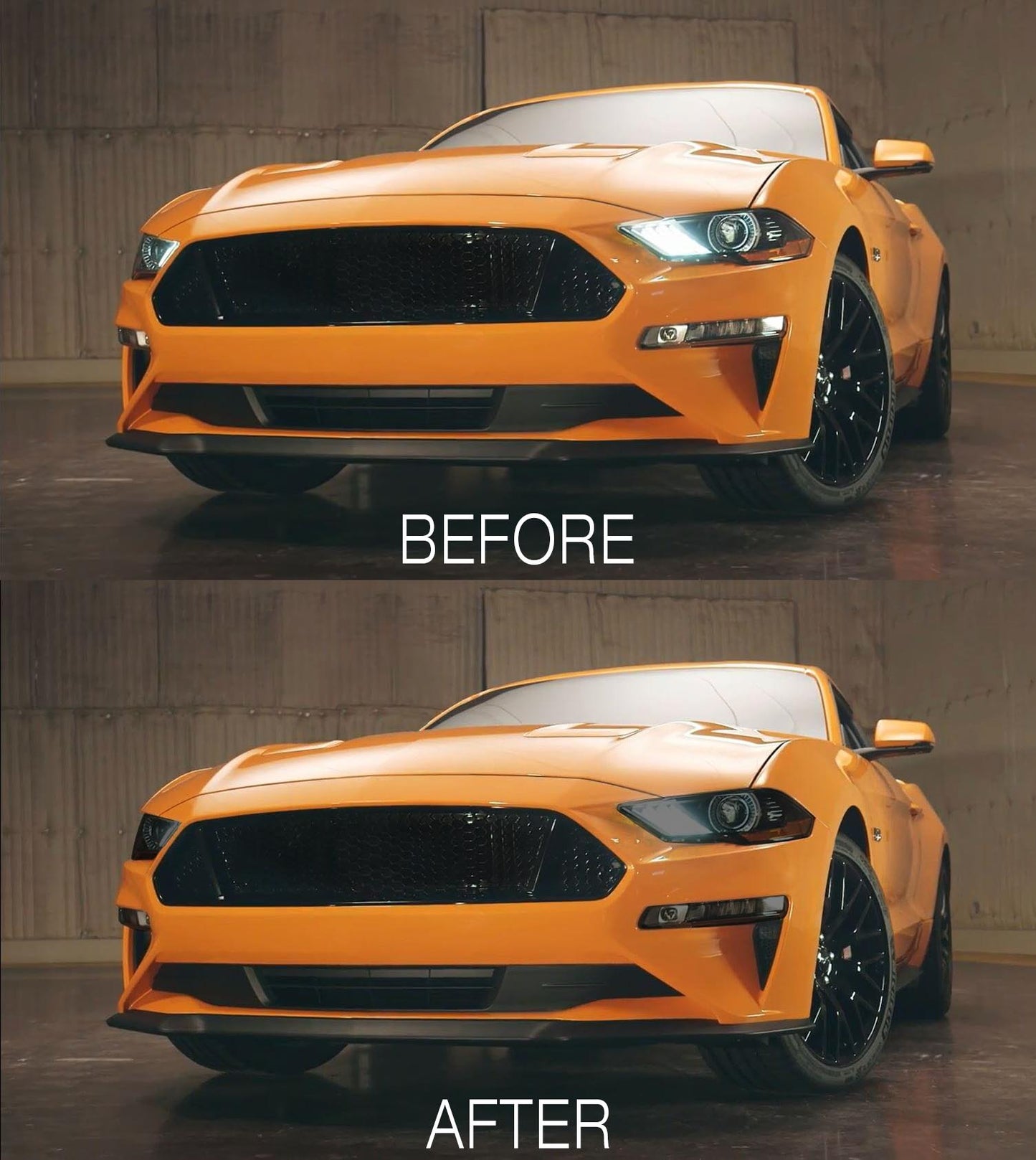 Front & Rear Lens Vinyl Tint Kit EURO/INT (2018-2023 Mustang)