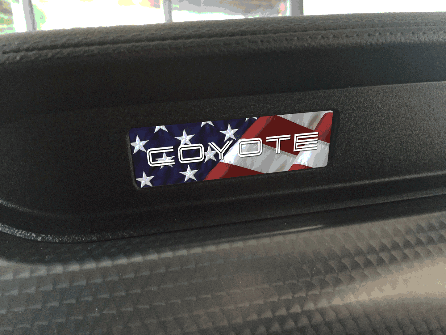 Aluminum Dash Plate [S19] Coyote Flag S2 (2015-2017 Mustang)
