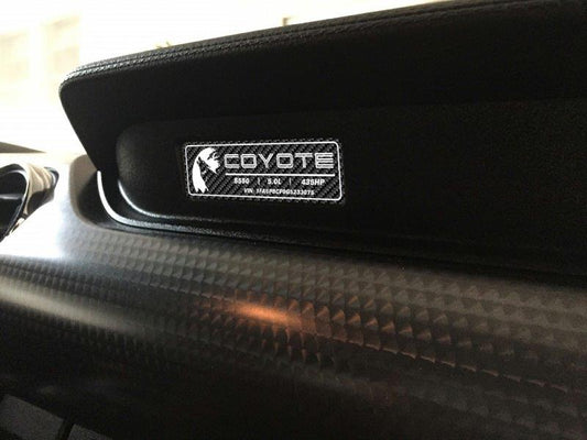 Aluminum Dash Plate [S5C] -Moon Coyote Carbon Fiber (2015-2017 MUSTANG)