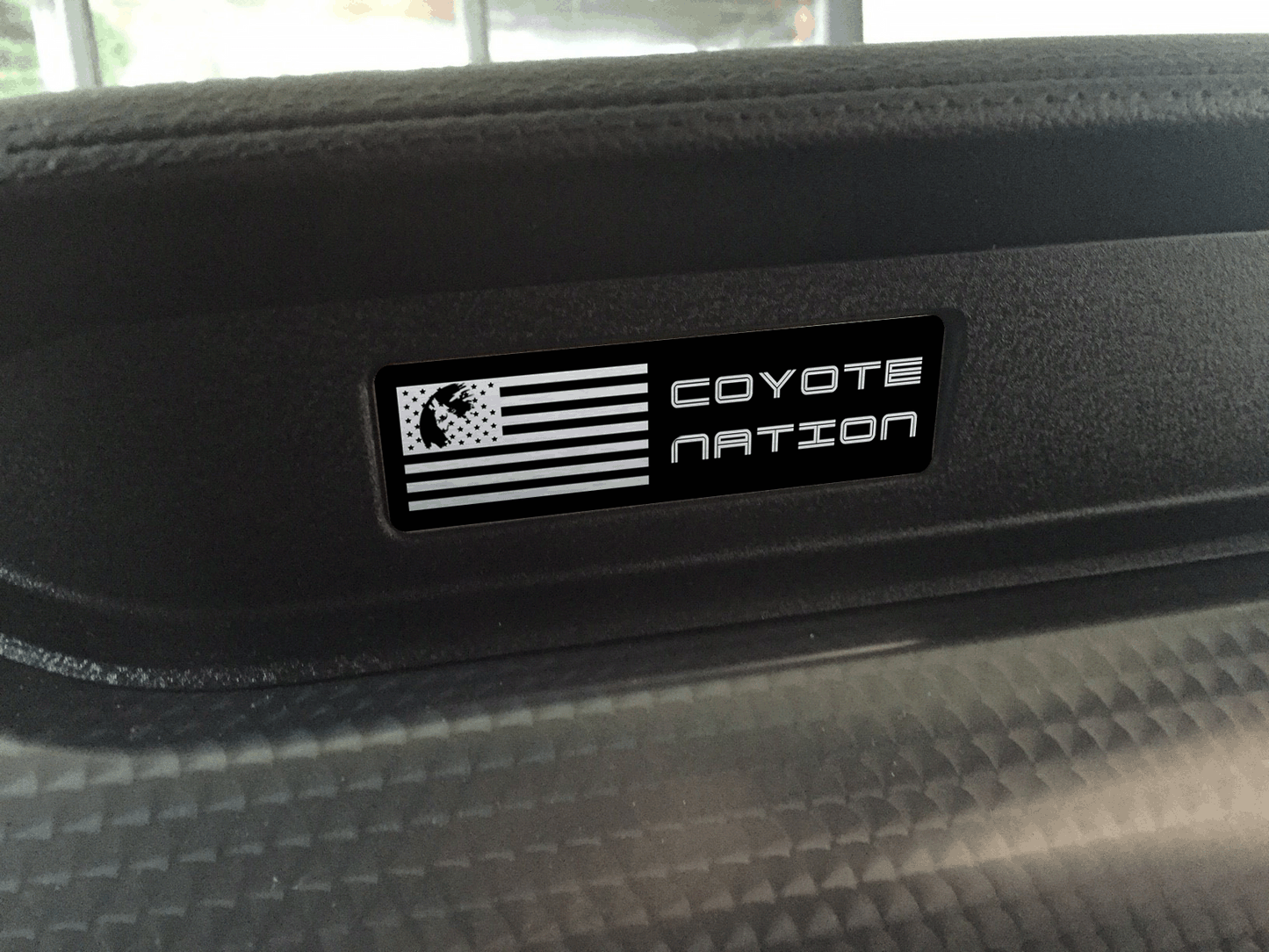 Aluminum Dash Plate [S2] Coyote Nation Black (2015-2017 Mustang)
