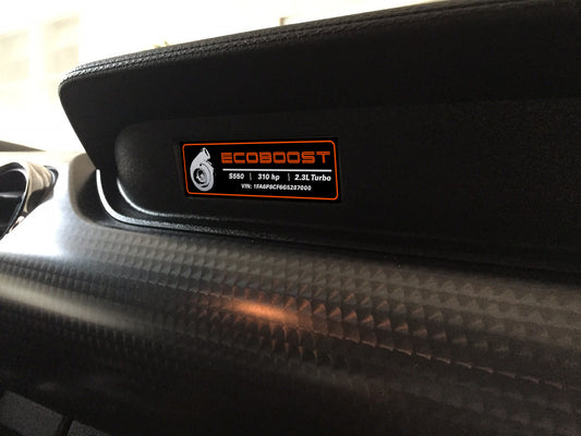 Aluminum Dash Plate [S5CE] - Turbo Eco Custom (2015-2017 MUSTANG)