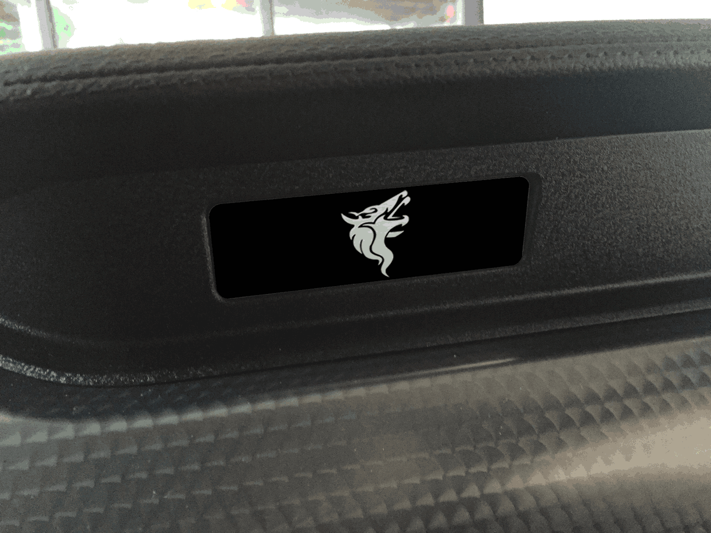Aluminum Dash Plate [S20] Tribal Coyote Head (2015-2017 Mustang)