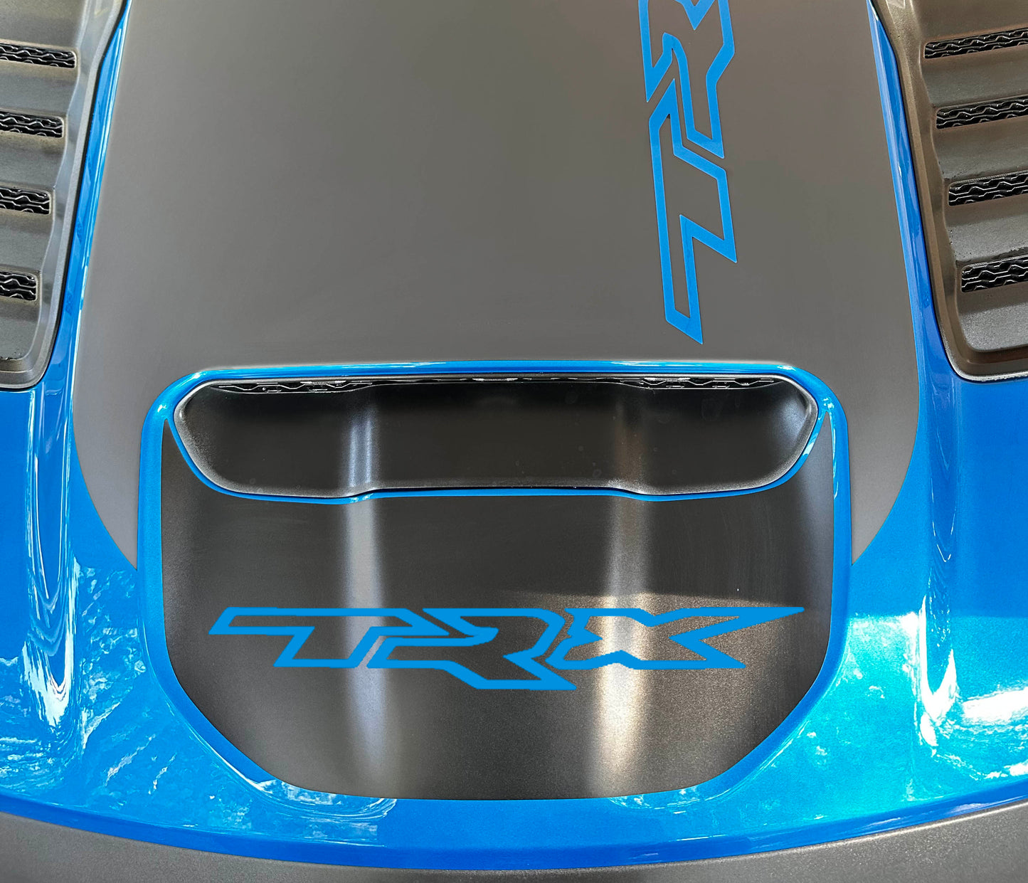 Small Front Hood Graphic with TRX Logo OEM Style (2021-2024 Ram TRX)