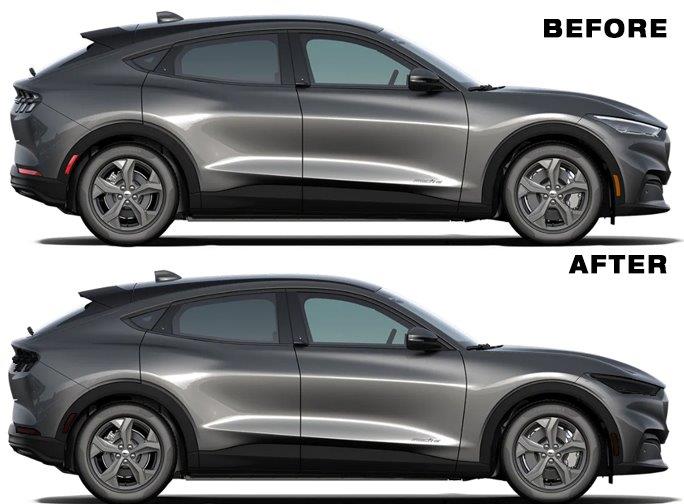 Headlight Lens Vinyl Tint (2021-2025 Mustang Mach E)