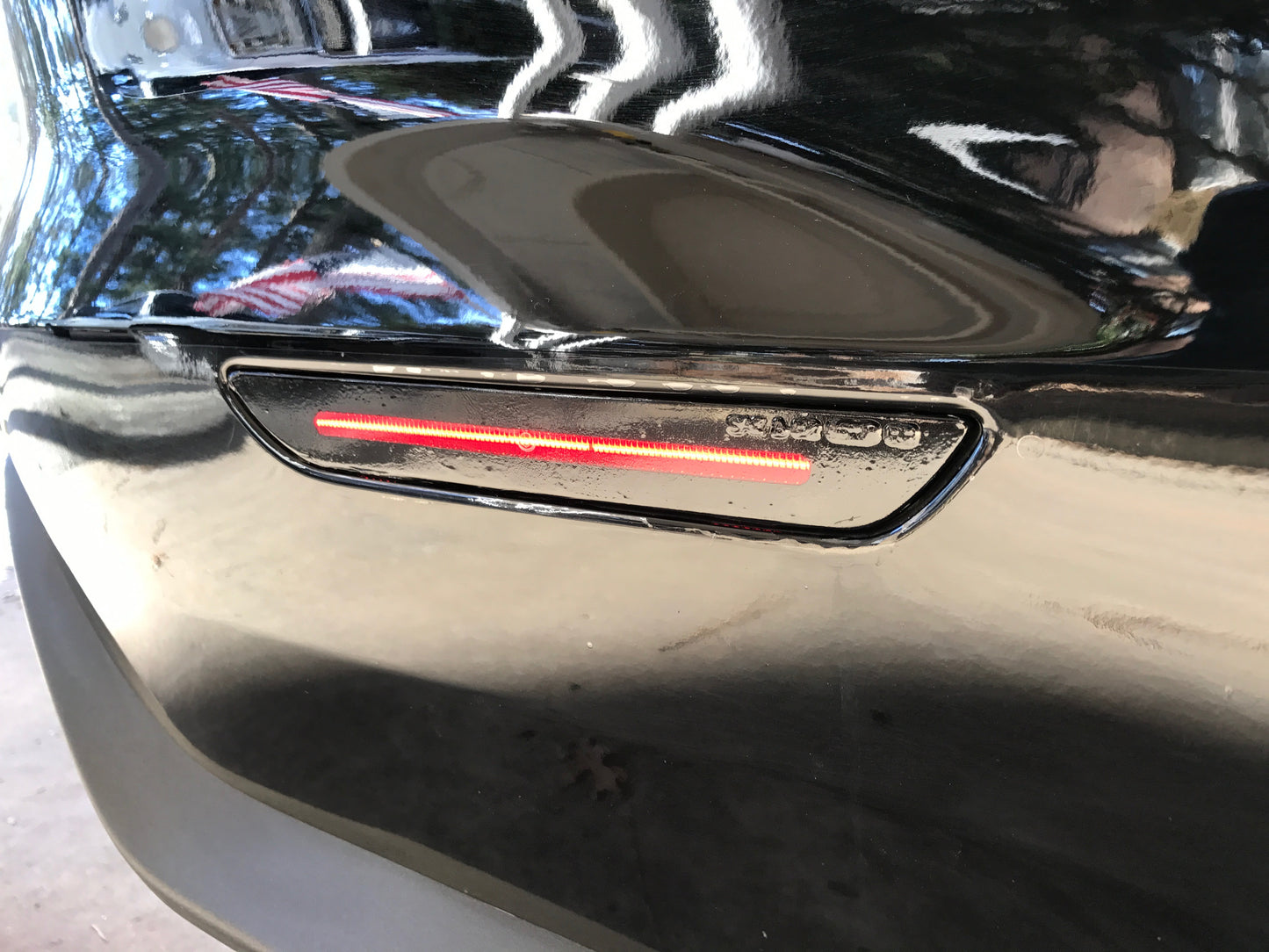 Rear Marker LED Accent Vinyl Black Out (2015-2023 Mustang)