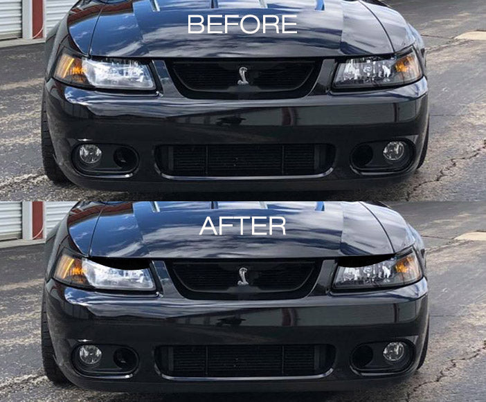 Headlight Lens Black Out Accents (1999-2004 Mustang)